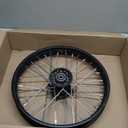 RedCap 16 Inch Steel Rear Rim Wheel for 50cc 125cc 150cc Apollo SSR XR CRF DB17 TaoTao Honda Dirt Pit Bike with 15mm ID Axle Shaft (Black)