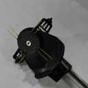 Cordless Weed Wacker Eater Battery Powered, 21V Lightweight Electric Weed Trimmer with 2 Battery Operated & Charger& Wheels & Shears, No-String Grass Trimmer/Brush Cutter/Lawn Edger for Yard Garden