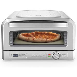 Cuisinart Indoor Pizza Oven  Versatile Temp range reaches 700F  Bake 12 Pizzas in Minutes  Portable Countertop Pizza Oven  Stainless Steel  CPZ-120