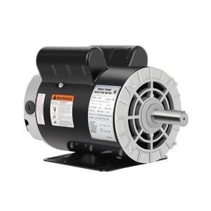 5 HP Air Compressor Motor, Electric Motor 3450 RPM, 230V Single Phase Motor, 56HZ Frame 7/8" Keyed Shaft 60 HZ