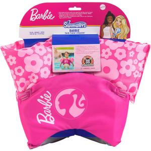 SwimWays Barbie Swim Trainer, US Coast Guard Approved Life Vest, Kids Swim Vest and Swimming Aid, Arm Floaties & Life Jackets for Kids 33-55 lbs