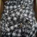 WILLBOND 12 Pieces Red Valentines Velvet Bows Decorations,6 Inch Valentine Ornaments for Tree Home Party Front Door Wedding Holiday Decor (Black and White,6 x 6 Inch)