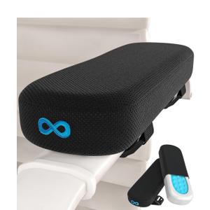 Everlasting Comfort Office Chair & Wheelchair Arm Pads - Cooling Memory Foam Arm Rest Cover for Desk, Gaming Chair, Wheelchair Armrest Pads