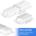 Sideways Vent Extender for Under Furniture, Air Floor Vent Deflector Fits Vents 3" - 6" Wide (1PCS)