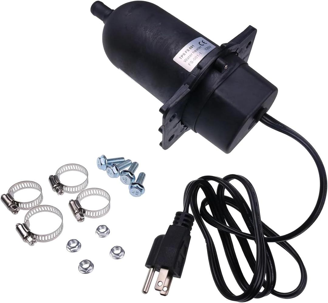 JEENDA Pre Heater With Plug TPS101GT10-000 Engine Block Heater 1000W 120V 100-120 F