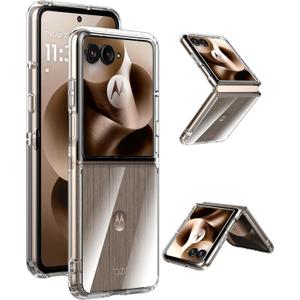 Case for Motorola Razr Ultra 2025 - Crystal Clear Hard Back + Soft TPU Bumper Shockproof Cover Phone Case for Moto Razr Ultra 2025 - Transparent
