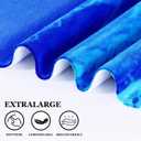 2 Packs Oversized Beach Towel Set Extra Large Big XL Pool Camping Swim Clearance Towels 36x72 Soft Blanket Cruise Essentials Accessories Must Haves Vacation Necessities Adult Purple Blue Boho