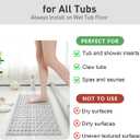 Bath Tub and Shower Mat Non Slip Bathtub Safety Mat with Powerful Suction Cups and Drain Holes, 27 x 16 Inch Soft Bathtub Mat Non Slip Bath Mat for Tub, Machine Washable, Easy to Clean, Grey