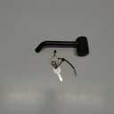 TOPTOW 63530 Trailer Hitch Receiver Lock, Right Angle Dual Pins 1/2" & 5/8" Diameter, Heavy Duty Bent Locking Pin, Black