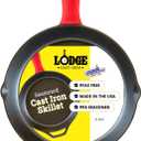 Lodge Seasoned Cast Iron Skillet - Quality Frying Pan for the Stove, Oven, Grill & Campfire - Includes Silicone Hot Handle Holder - Non-Toxic, Nonstick & Long-Lasting - 12 Inches