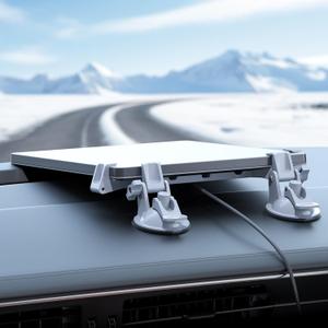 Starlink Mini Car Mount for Dashboard,Starlink Mini Mounting Kit Accessories for Car,Linkoostar Car Suction Cup Mount for Dashboard & Windshield Ensures Stable Setup While Driving