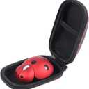 Elec Space Wireless Mouse for Laptop & Kids, Cute Ladybug Shape Ergonomic Mouse with Case, Cordless for Laptop, PC, Mac & Notebook (Red)