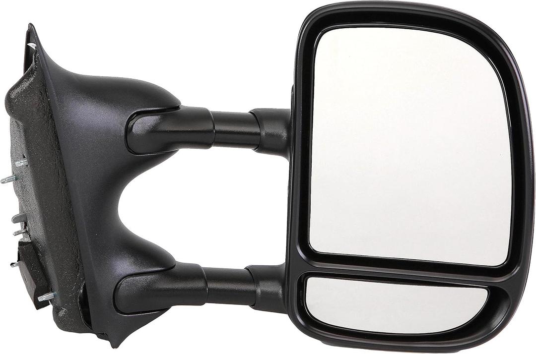 Dorman 955-1123 Passenger Side Manual Door Mirror - Folding Compatible with Select Ford Models, Black