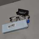 Gaoye Blue Light Blocking Glasses, Retro Round Eyewear Frame Anti Eyestrain Computer Glasses for Women Men - GY1688 (Light Black Frame/Transparent Lens)
