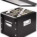 Snap N Store Storage Box, Letter, 11 3/4w x 9 3/4d x 9 1/2h, Black