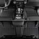 Floor Mats for Toyota 4Runner 2013-2024, All Weather Floor Mats Trunk Cargo Liner with Backrest Protectors Accessories and Door Sill Guards Accessories, Full Coverage Set (Only Fit 5 Seats)