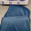 Portable Heating Pad  Heated Weighted Blanket for Neck, Shoulders & Back  Extra Large 25"x37" Full Back Heating Pad  Electric Blanket for Muscle Relaxation & Cramps  Washable with Auto Shut-Off (Blue)
