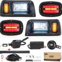 10L0L Golf Cart Light Kit(12V/36v/48V) for Club Car DS with Daytime Running Light Low-beam/High-beam With Turn Signals and Brake Lights