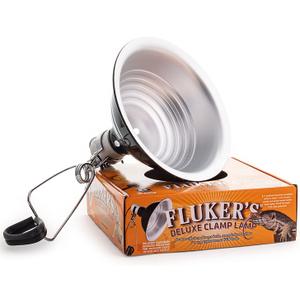 Fluker's Repta-Clamp Lamp, Heavy Duty Clamp Light For Reptile Tanks and Terrariums, UL/CUL Approved, Great for Reptile Basking, 150-Watt Maximum with On/Off Switch, 8.5"