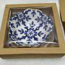 Teenyyou 48 Sets Wedding Favor for Guests Small Ceramic Bowls, Blue Floral, Bowls: approx. 3.35 x 1.38 inches