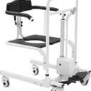 Electric Patient Lift Transfer Chair, Foldable Transfer Lift Chair,One-Button Lift Transfer Chair,Load-Bearing Capacity Exceeds 300 LB,Suitable for The Elderly and People with Mobility Difficulties