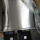 SONGMICS Trash Can, 2 x 8 Gallon (2 x 30 L) Garbage Can for Kitchen, with 15 Trash Bags, 2 Compartments, Plastic Inner Buckets and Hinged Lids, Airtight, Silver and Black ULTB60NL