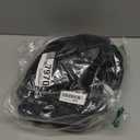 LUSHVIDA Round Waterproof Table Cover Elastic Vinyl Fitted Tablecloth Elastic Edged Plastic Table Cloth for Camping, Dining, Indoor and Outdoor (Black, Best for Up to 45"-56" Round)