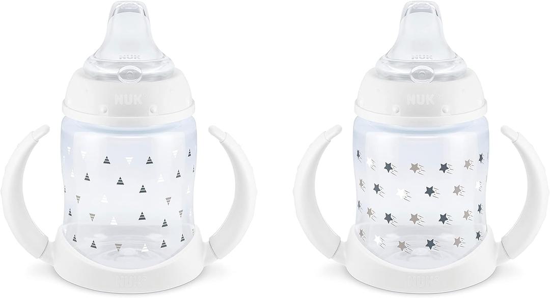 NUK Learner Cup, 6+ Months, Timeless Collection, 5 Oz, Pack of 2 BPA Free, Spill Proof Sippy Cup