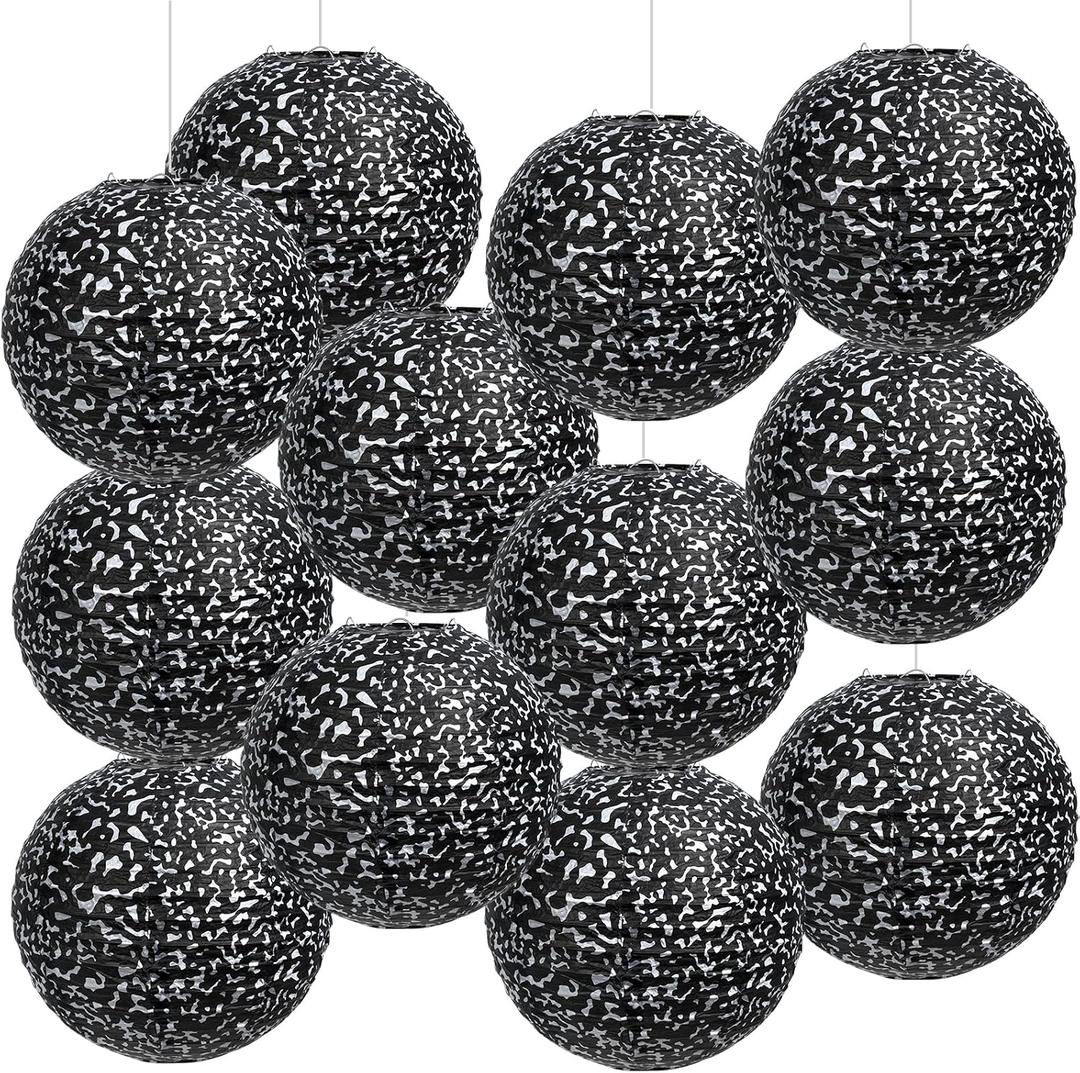 2 x 12 Pcs Composition Notebook Paper Lanterns 8 Inch Classroom Decoration