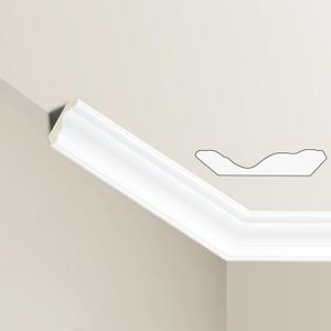 Ceiling Crown Molding Trim, 10 Pack High Impact Polystyrene Decorative Ceiling Moulding, 40 Ft Total Length (48x2.5in,White)