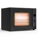 YOTAN Towel Warmer Cabinet, 25L Large Capacity Wall Mount or Countertop Towel Warmers for Bathroom, Adjustable Temperature with Timer, Stainless Steel Towel Warmer for Towels, Bathrobes Black