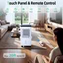 Swamp Cooler, Portable Air Conditioners with 3 wind Modes, 3 Speeds, 3.5-Gallon Water Tank for Evaporative Air Cooler Long Cooling, 45 dB Windowless Air Conditioner 120 Oscillation 4 Ice Packs