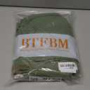 BTFBM Women's Long Summer Skirt 2026 Elegant High Waist Cocktail Party Wedding Guest Dress Flared A-Line Midi Skirts(Green, Medium)