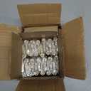 24 PackDoor Hinges Polished Brass 3.5 Inch Interior Hinges 5/8" Radius Brushed Brass Door Hinges