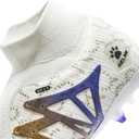 KELME Flash Laceless Soccer Cleats Men High-Tops Lightweight Soccer Shoes Outdoor Unisex Adult Youth Artificial Multi Ground (6.5, White Gold)