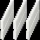 Aquarium Foam Filter Pads Compatible with Fluval Fx4, Fx5, Fx6 Cartridge Filters 30ppi Replacement White Pads(30 Packs)