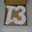 13th Birthday Decorations for Girls Boys,13th Birthday Party Decorations for Centerpieces Table,Light Up Numbers 13 Sign for Party Backdrop Wall Decor for 13 Wedding Anniversary Decoration