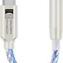 Hi-Res Lossless Music USB C to 3.5 mm Audio Adapter with DAC Chip CX31993 & AMP Chip MAX97220 CT6 Pro HiFi 32bit 384KHz Dongle Headphone Amp USB C DAC Compatible with iPhone 16 & All Type C Phone