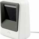 2D Barcode Scanner, Symcode Omnidirectional Hands-Free USB Barcode Reader Scanner for Mobile Payment Computer Screen Scan (White)