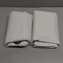 NICETOWN Natural 100% Blackout Linen Curtains 84 inch Long Burg for Living Room, 2 Panels, 52" Wide, Farmhouse Thick Completely Blackout Window Treatment Thermal Insulated Warm Drapes for Winter