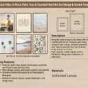 BZTPIO Boho Coastal Wall Art Beach Palm Tree Seashell Posters, 8''x10''
6Pcs, Here Comes the Sun, Neutral Ocean Themed, Bedroom Dorm Apartment Decor, Unframed