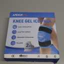APEXUP Ice Pack for Knee Pain Relief, Large Reusable Wrap After Surgery, Flexible Gel Cold Pack for Injuries, Pain Relief for Back, Shoulder, Elbow, Ankle and Leg (Blue, L, 1PK)