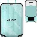 Suitcase Covers For Luggage, 28 Inch Clear PVC Luggage Covers Protector Full Thicken Transparent Waterproof Suitcase Sleeve With Large Velcro for 28" Wheeled Suitcases