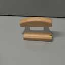 5inch Alaskan Mezzaluna Ulu Knife, Salad Veggies Rocker Chopper Slicer Cutter Hashing Chopping Mincing Cleaver with Wooden Stand Arthritic Tool