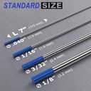 TIG Welding Tungsten Electrode 10 Pack 3/32" × 7" (Blue - 2% Lanthanated, WL20/EWLa-2) for AC/DC TIG Welding