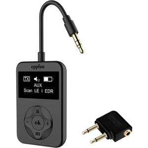 LE Audio Bluetooth 5.4 Audio Transmitter Adapter for TV Headphons with AptxLossless Auracast LC3 for Gaming Watching Music-Elect