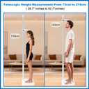 Medical Wall Stadiometer, Telescopic Height Rod 73-210cm, Aluminum Alloy | Lightweight 5-Section Telescopic Design for Home, Gym, Fitness Centers, Office Exams, and Kids of All Ages