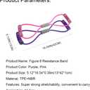 2PCS Figure 8 Resistance Band, Figure 8 Resistance Band with Handles, Stretch Fitness Strap for Full-Body Workouts, Strength Training, Flexibility, Exercise Elastic Rope for Home&Gym-Pink
