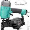 DOTOOL Roofing Nailer CN45C 15 Degree 3/4-Inch to 1-3/4-Inch Roofing Nail Gun Pneumatic Coil Nailer 120 pcs Load Capacity
