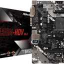 B450M-HDV R4.0 AMD B450 AM4 Socket Ryzen 2000 - 5000 Processors DDR4 3200 64GB HDMI DVI-D D-Sub Motherboard SATA 6Gb/s Micro ATX M.2
